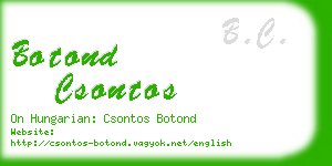 botond csontos business card